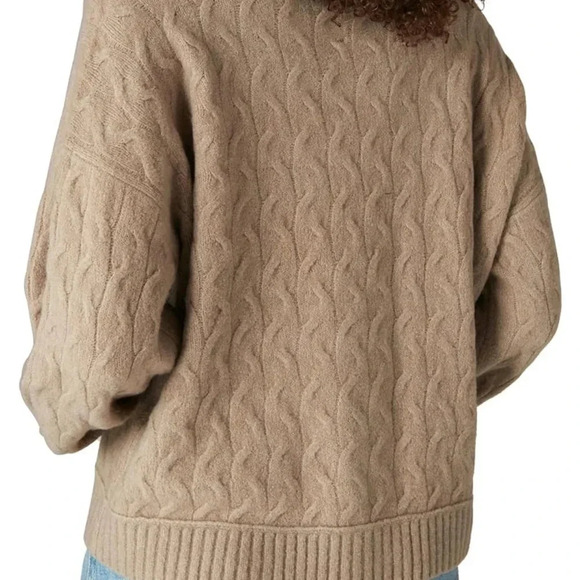LUCKY BRAND EUC WOMENS SWEATER CARDIGAN WINTER FALL TOP SHIRT TOPS BUTTON SIZE S - Picture 4 of 6